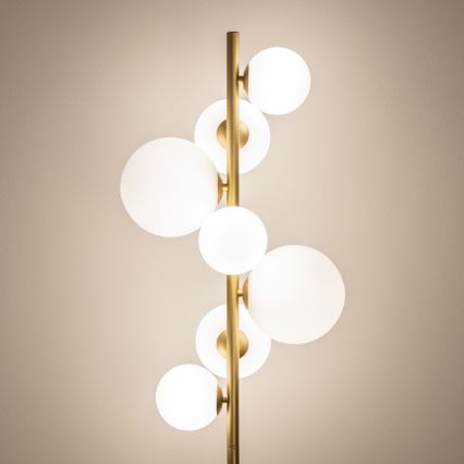 Brilagi - Lampada LED da terra MILLA 7xG9/3W/230V oro/bianco