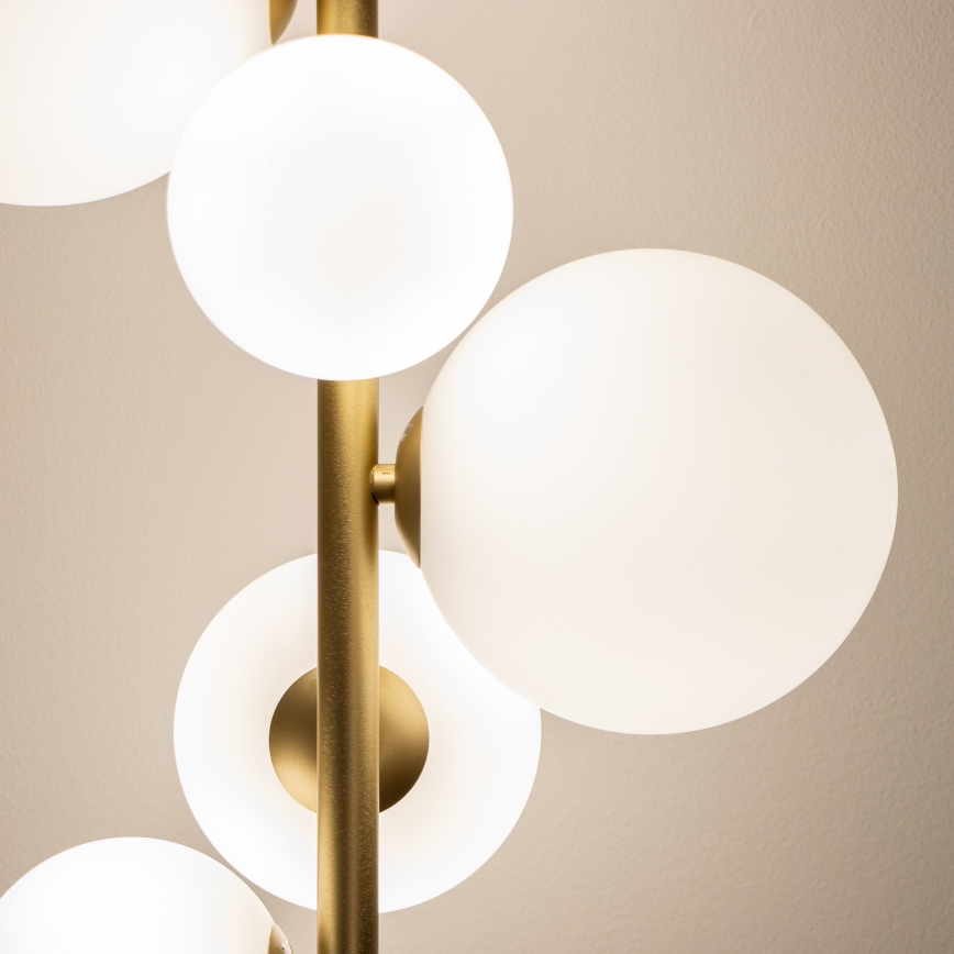 Brilagi - Lampada LED da terra MILLA 7xG9/3W/230V oro/bianco