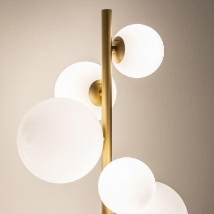 Brilagi - Lampada LED da terra MILLA 7xG9/3W/230V oro/bianco