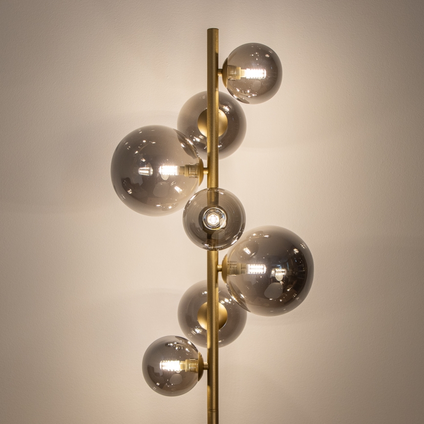 BRILAGI - Lampada LED da terra MILLA 7xG9/3W/230V oro/fumé