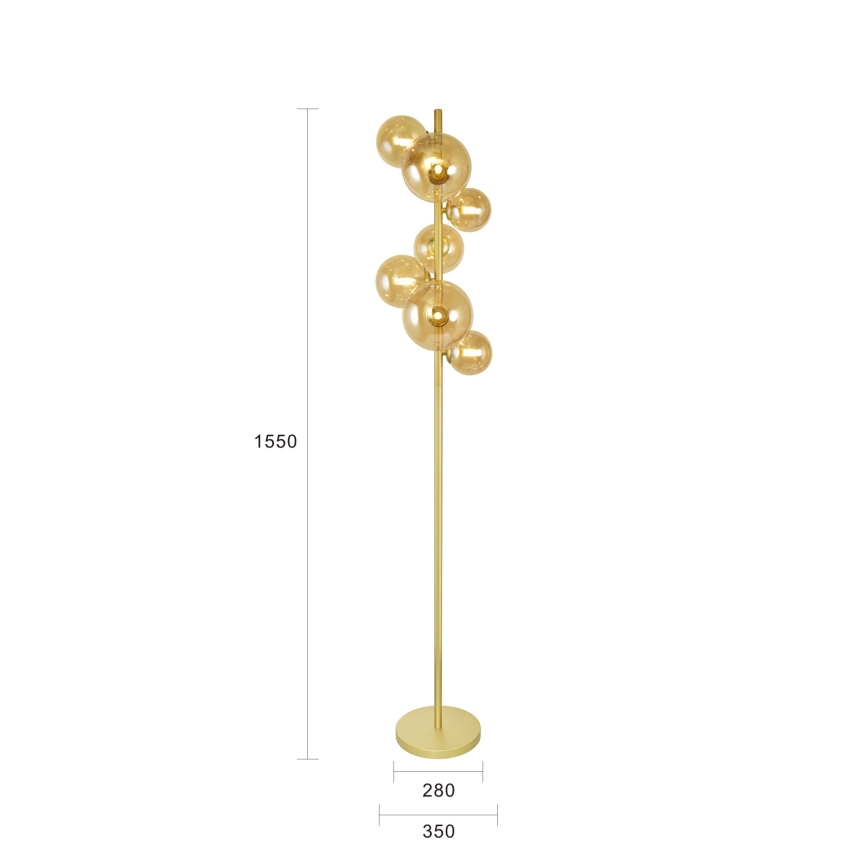 Brilagi - Lampada LED da terra MILLA 7xG9/3W/230V oro