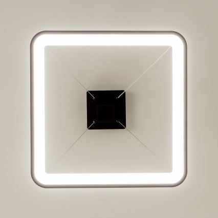 Brilagi - Lampadario LED dimmerabile a sospensione su cavo FALCON SLIM LED/50W/230V 3000-6500K 50x50 cm nero + telecomando