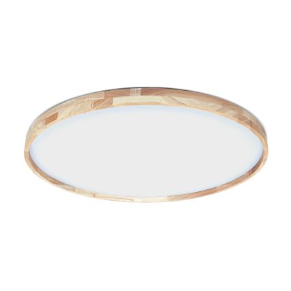 Brilagi - Plafoniera dimmerabile a LED ALSON LED/72W/230V 3000-6500K rovere Ø 78 cm + telecomando