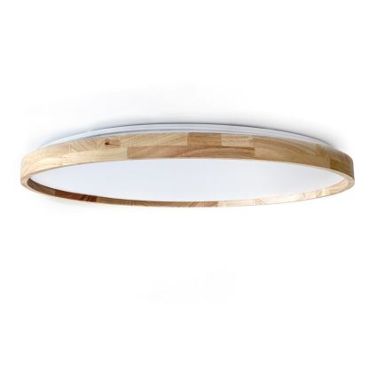 Brilagi - Plafoniera dimmerabile a LED ALSON LED/72W/230V 3000-6500K rovere Ø 78 cm + telecomando