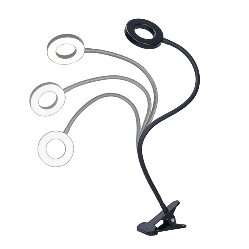 Brilagi - Lampada dimmerabile a LED con clip ORBELA LED/8W/230V 3000/4000/5000K nero