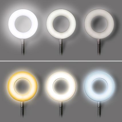Brilagi -Lampada LED dimmerabile con clip ORBELA LED/8W/230V 3000/4000/5000K nero