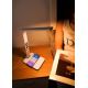 Brilagi - Lampada da tavolo LED dimmerabile con ricarica wireless QI e USB REGINA LED/8,5W/230V bianco