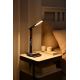 Brilagi - Lampada da tavolo LED dimmerabile con ricarica wireless QI e USB REGINA LED/8,5W/230V marrone