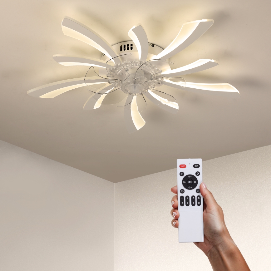 Brilagi - Lampada da soffitto dimmerabile a LED con ventilatore LED/50W/230V 3000-6500K bianco + telecomando