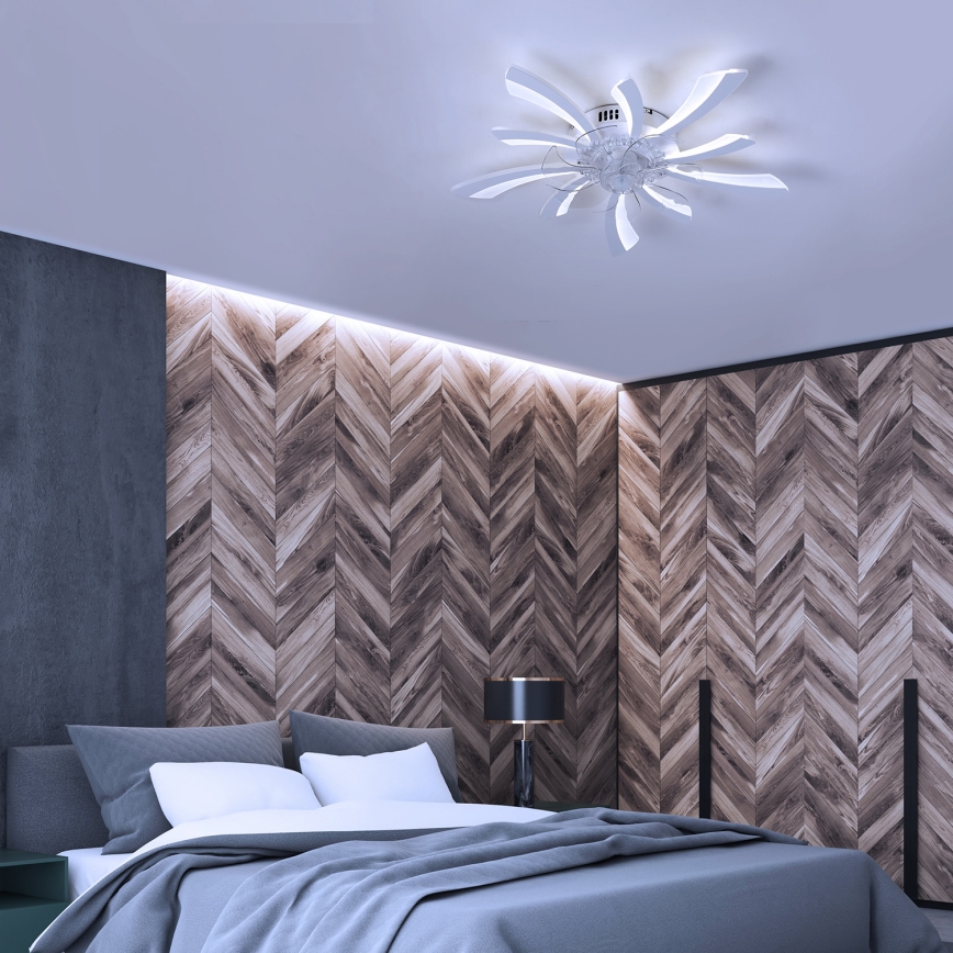 Brilagi - Lampada da soffitto dimmerabile a LED con ventilatore LED/50W/230V 3000-6500K bianco + telecomando