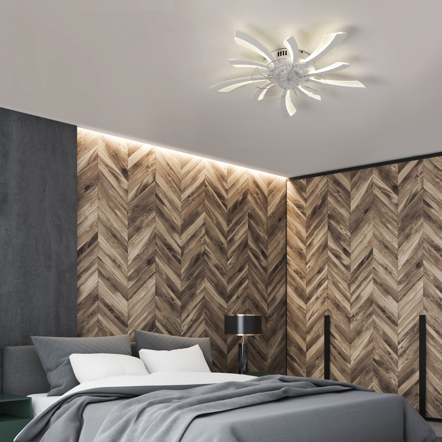 Brilagi - Lampada da soffitto dimmerabile a LED con ventilatore LED/50W/230V 3000-6500K bianco + telecomando