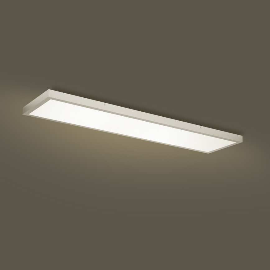 Brilagi - Plafoniera LED dimmerabile da bagno FRAME SMART LED/50W/230V 120x30 cm 3000-6000K IP44 argento + telecomando