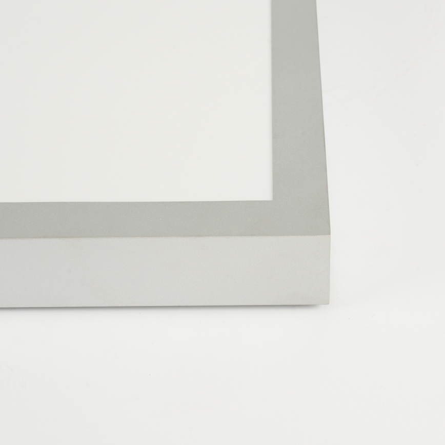 Brilagi - Plafoniera LED dimmerabile da bagno FRAME SMART LED/50W/230V 120x30 cm 3000-6000K IP44 argento + telecomando