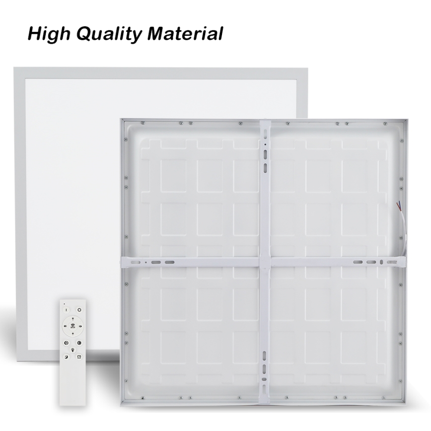 Brilagi - Plafoniera LED dimmerabile da bagno FRAME SMART LED/50W/230V 60x60 cm 3000-6000K IP44 bianco + telecomando
