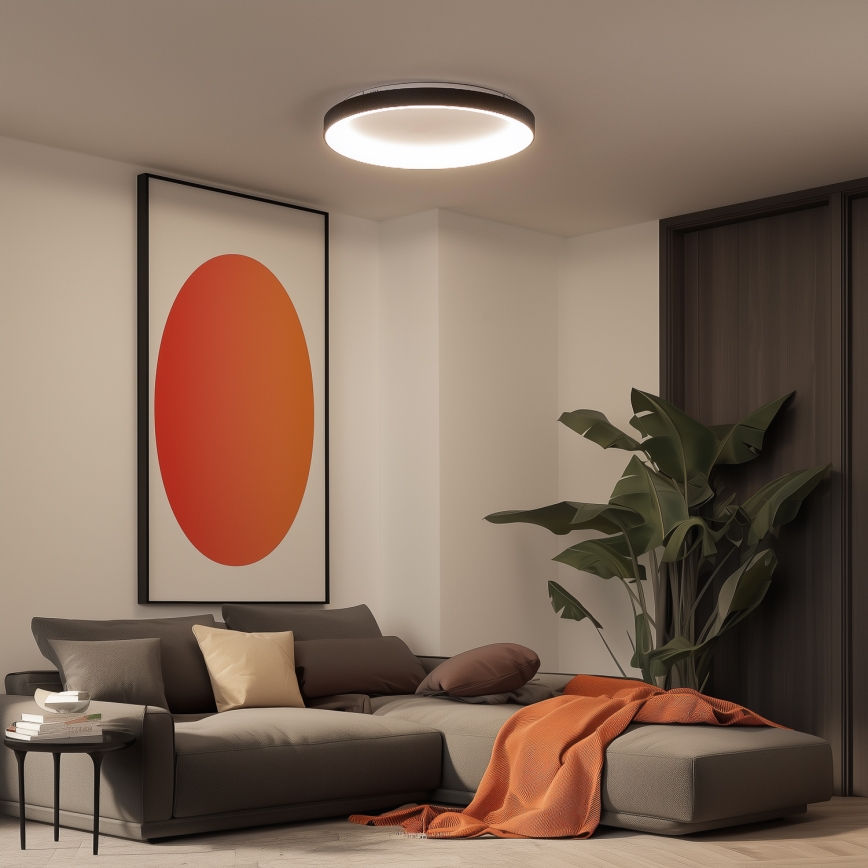 Brilagi - Plafoniera LED dimmerabile FALCON II LED/108W/230V 3000-6500K Ø 80 cm nero + telecomando