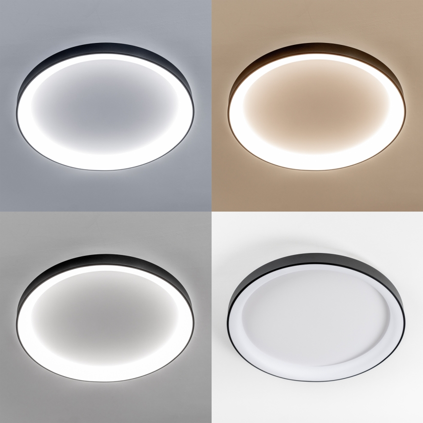 Brilagi - Plafoniera LED dimmerabile FALCON II LED/108W/230V 3000-6500K Ø 80 cm nero + telecomando