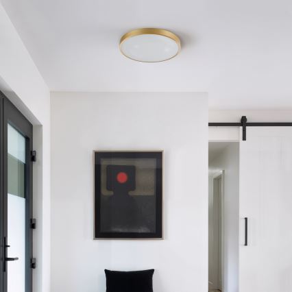 Brilagi - Plafoniera LED dimmerabile GLASS POOL DOUBLE LED/48W/230V 3000-6000K 40 cm dorata + telecomando