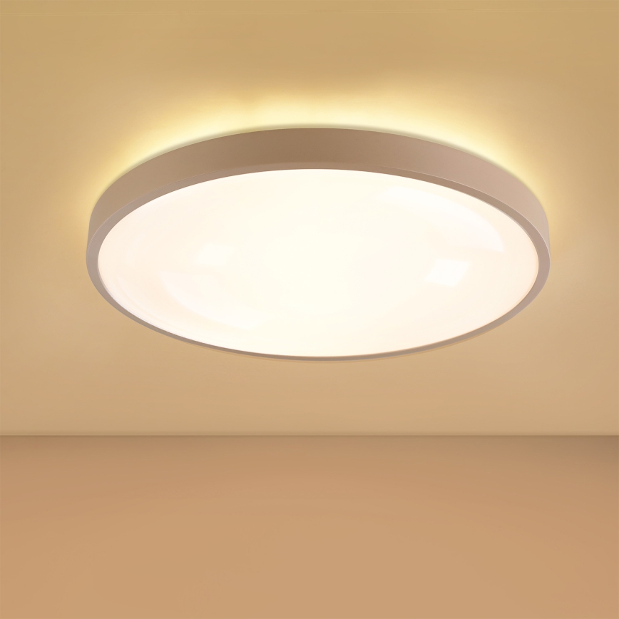 Brilagi - Plafoniera LED dimmerabile GLASS POOL DOUBLE LED/60W/230V 3000-6000K 50 cm beige + telecomando