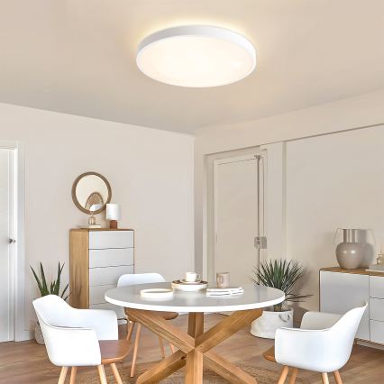 Brilagi - Plafoniera LED dimmerabile GLASS POOL DOUBLE LED/60W/230V 3000-6000K 50 cm bianco + telecomando