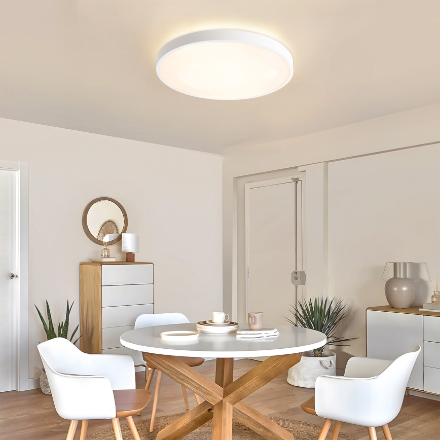 Brilagi - Plafoniera LED dimmerabile GLASS POOL DOUBLE LED/60W/230V 3000-6000K 50 cm bianco + telecomando