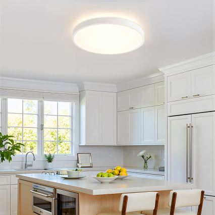 Brilagi - Plafoniera LED dimmerabile GLASS POOL DOUBLE LED/60W/230V 3000-6000K 50 cm bianco + telecomando