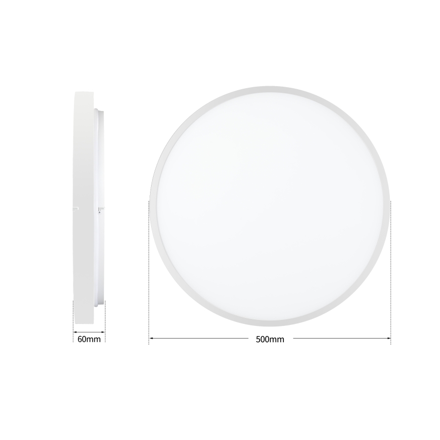 Brilagi - Plafoniera LED dimmerabile GLASS POOL DOUBLE LED/60W/230V 3000-6000K 50 cm bianco + telecomando