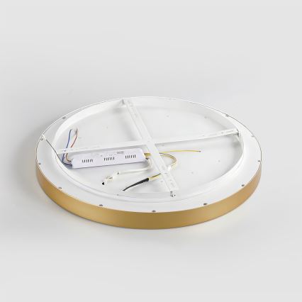 Brilagi - Plafoniera dimmerabile a LED GLASS POOL DOUBLE LED/60W/230V 3000-6000K 50 cm dorata + telecomando