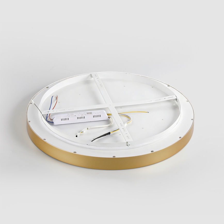 Brilagi - Plafoniera dimmerabile a LED GLASS POOL DOUBLE LED/60W/230V 3000-6000K 50 cm dorata + telecomando