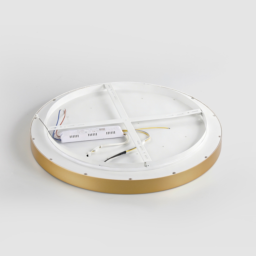 Brilagi - Plafoniera LED dimmerabile GLASS POOL DOUBLE LED/80W/230V 3000-6000K 60 cm dorata + telecomando