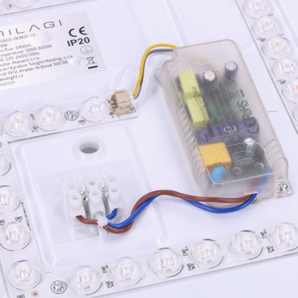 Brilagi - Plafoniera LED dimmerabile MATTEO LED/48W/230V 3000-6500K Ø 41 cm rossa + telecomando