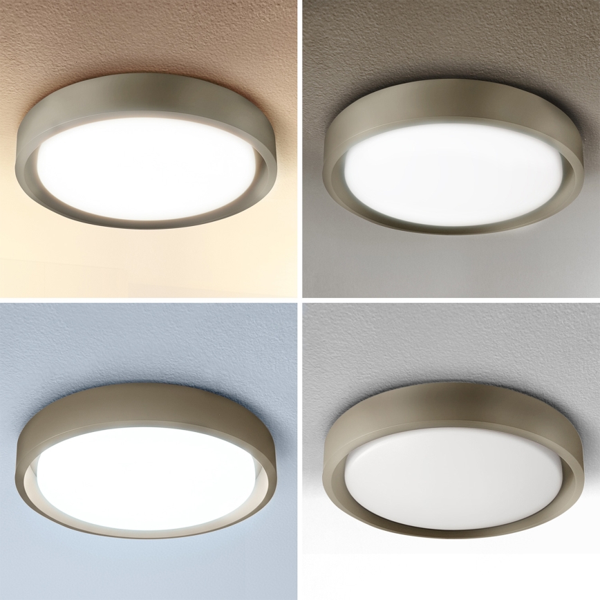 Brilagi - Plafoniera LED dimmerabile MATTEO LED/48W/230V 3000-6500K Ø41 cm taupe + telecomando