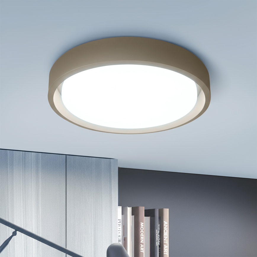 Brilagi - Plafoniera LED dimmerabile MATTEO LED/48W/230V 3000-6500K Ø41 cm taupe + telecomando
