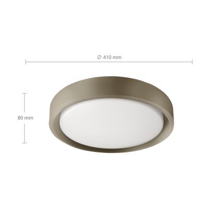 Brilagi - Plafoniera LED dimmerabile MATTEO LED/48W/230V 3000-6500K Ø41 cm taupe + telecomando