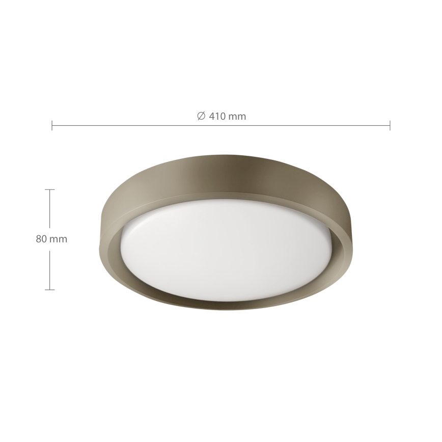 Brilagi - Plafoniera LED dimmerabile MATTEO LED/48W/230V 3000-6500K Ø41 cm taupe + telecomando