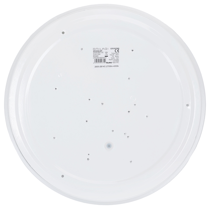 Brilagi - Plafoniera LED dimmerabile MILKY WAY, 24 W, 230 V, 3000–6500 K, Ø 38 cm + telecomando