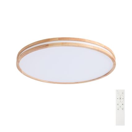 Brilagi - Plafoniera LED dimmerabile MOLINA LED/100W/230V 3000-6000K rovere Ø 80 cm + telecomando