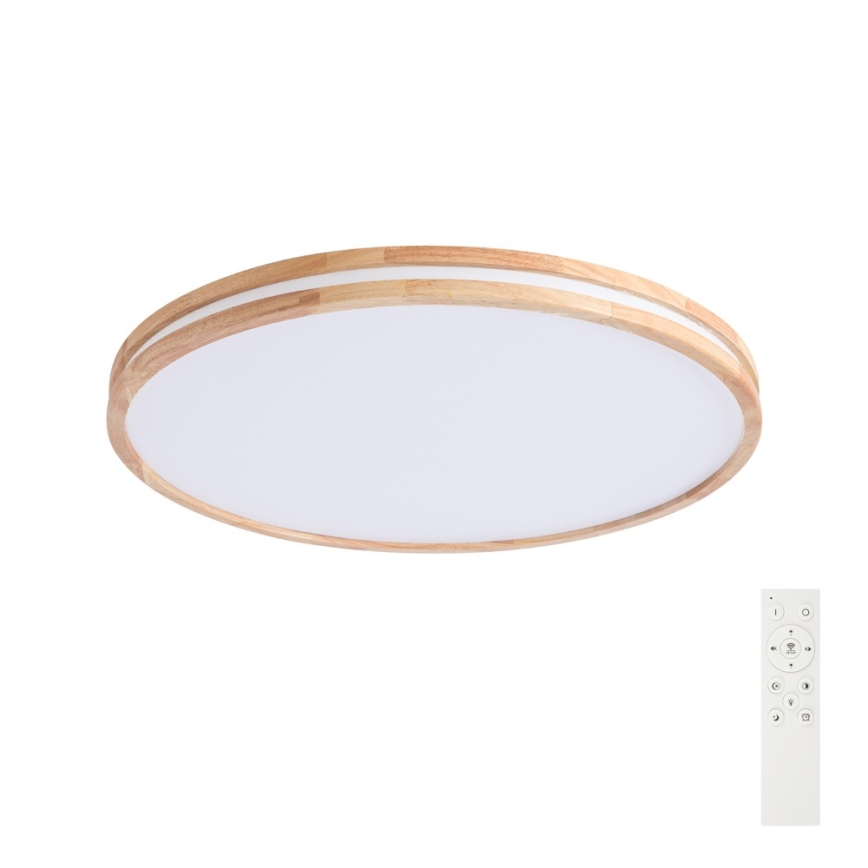 Brilagi - Plafoniera LED dimmerabile MOLINA LED/100W/230V 3000-6000K rovere Ø 80 cm + telecomando