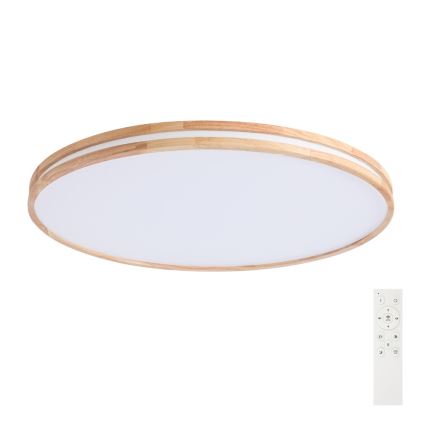 Brilagi - Plafoniera dimmerabile a LED MOLINA LED/128W/230V 3000-6000K rovere Ø 100 cm + telecomando