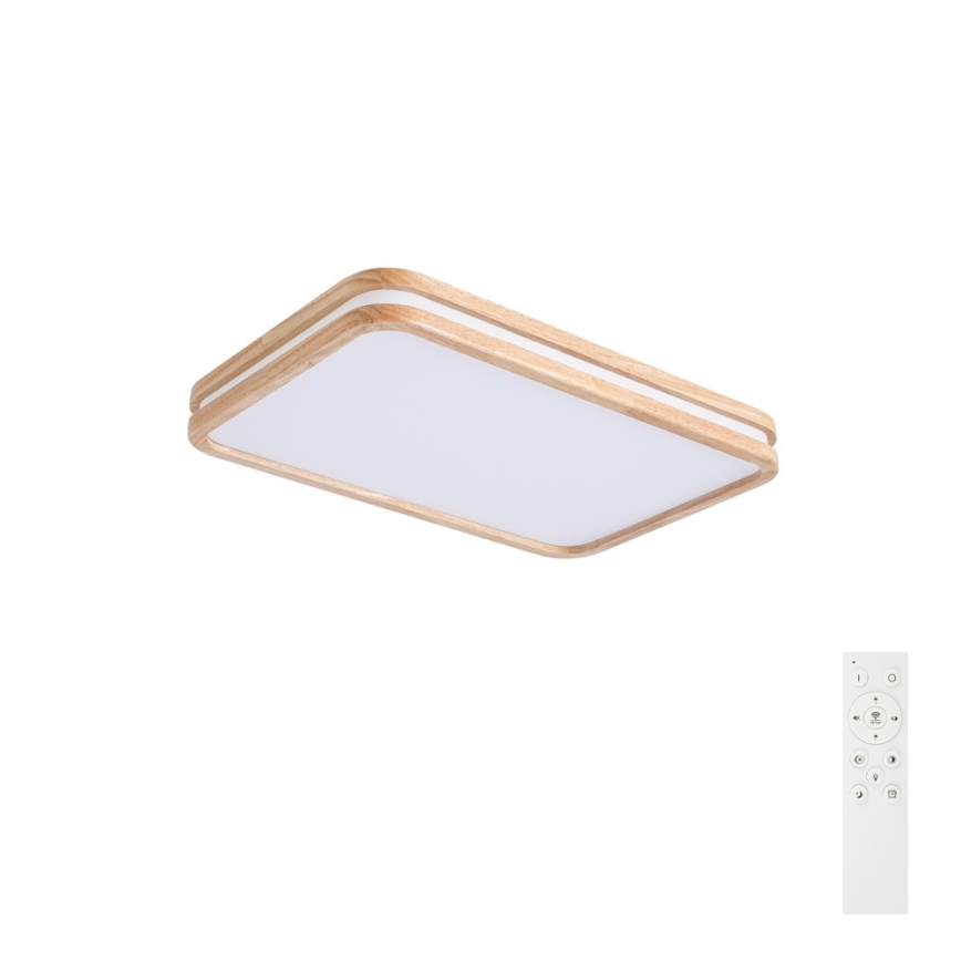 Brilagi - Plafoniera LED dimmerabile MOLINA SQUARE LED/54W/230V 3000-6000K rovere 60x40 cm + telecomando