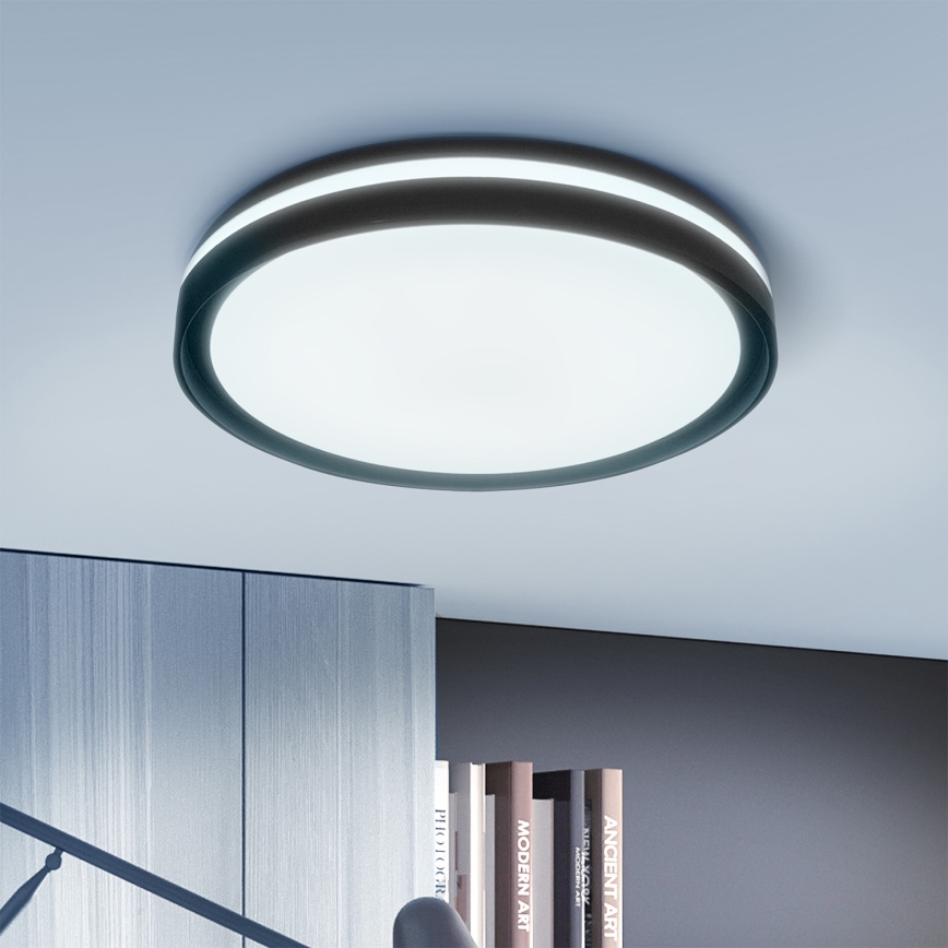 Brilagi - Plafoniera LED dimmerabile NAOMI LED/48W/230V 3000–6500K Ø 39 cm nera + telecomando