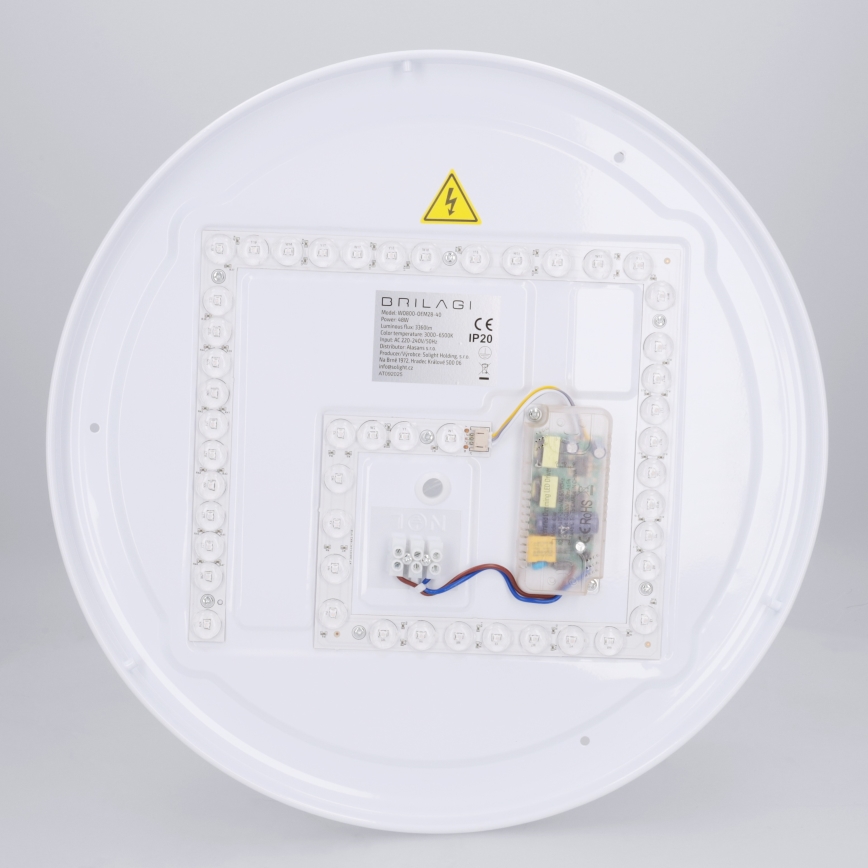 Brilagi - Plafoniera LED dimmerabile NAOMI LED/48W/230V 3000–6500K Ø 39 cm nera + telecomando