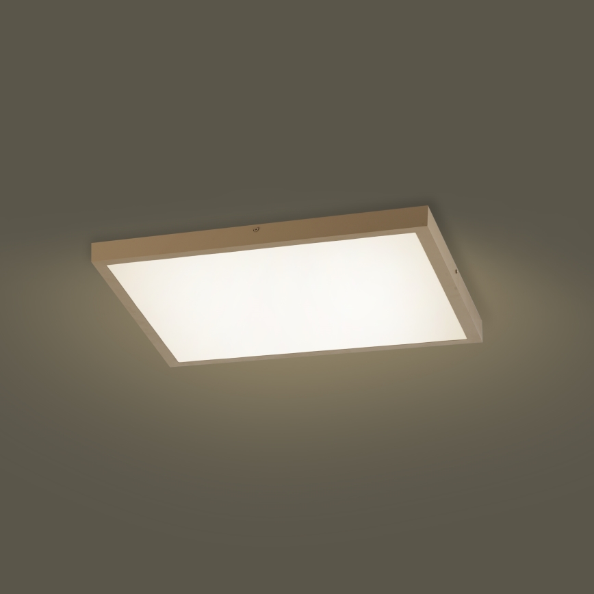 Brilagi - FRAME SMART Lampada da soffitto LED dimmerabile per bagno 50W/230V 60x60 cm 3000-6000K IP44 Beige + Telecomando