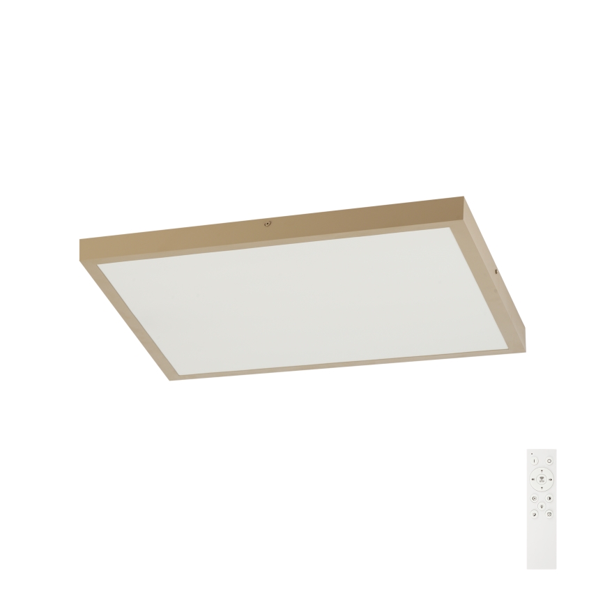 Brilagi - FRAME SMART Lampada da soffitto LED dimmerabile per bagno 50W/230V 60x60 cm 3000-6000K IP44 Beige + Telecomando