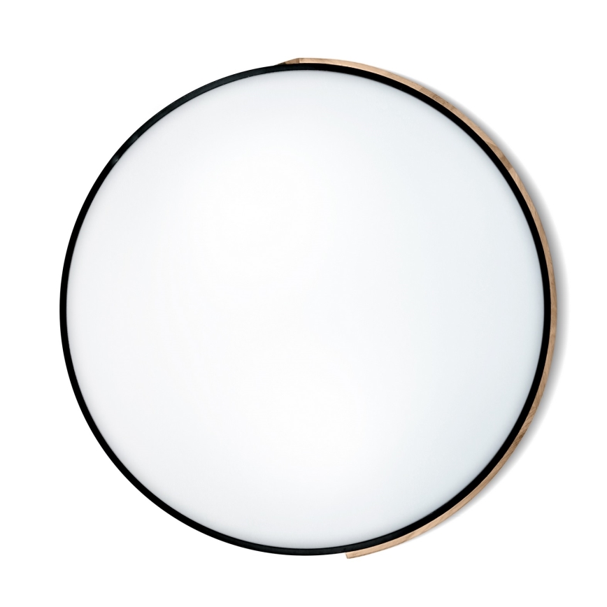 Brilagi - Plafoniera dimmerabile a LED PILANA LED/72W/230V 3000-6500K rovere/nero Ø 80 cm + telecomando