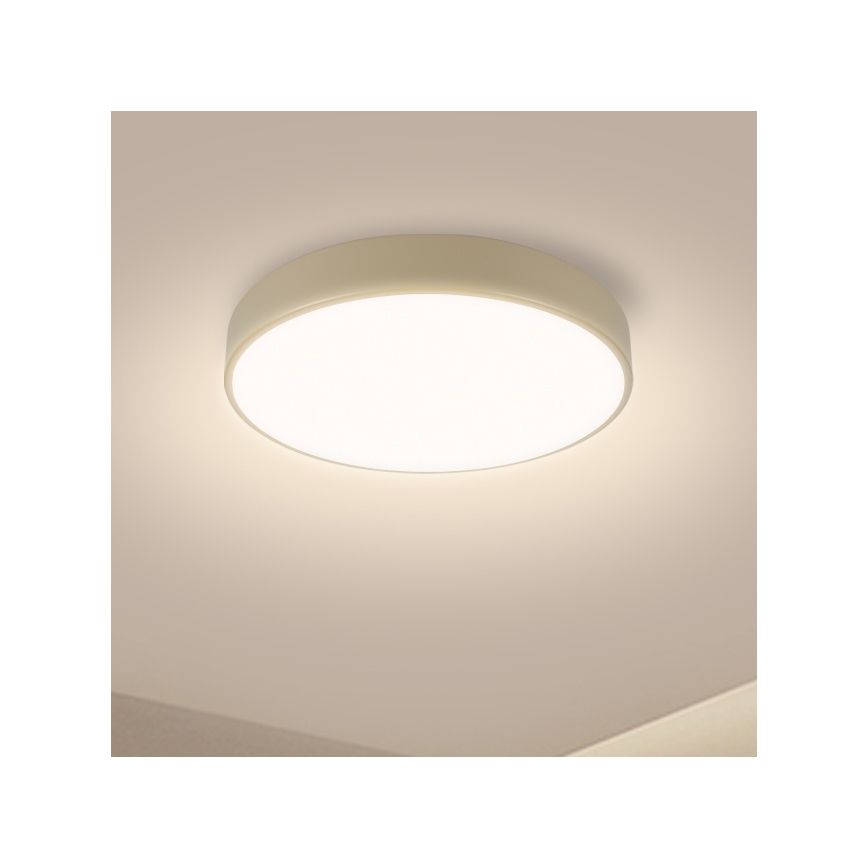 Brilagi - Plafoniera LED dimmerabile POOL LED/36W/230V 3000-6000K Ø 30 cm beige + telecomando