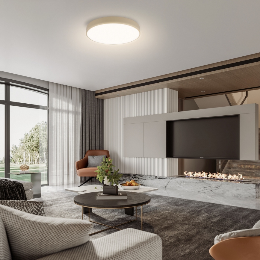 Brilagi - Plafoniera dimmerabile a LED POOL LED/48W/230V 3000-6000K Ø 40 cm beige + telecomando