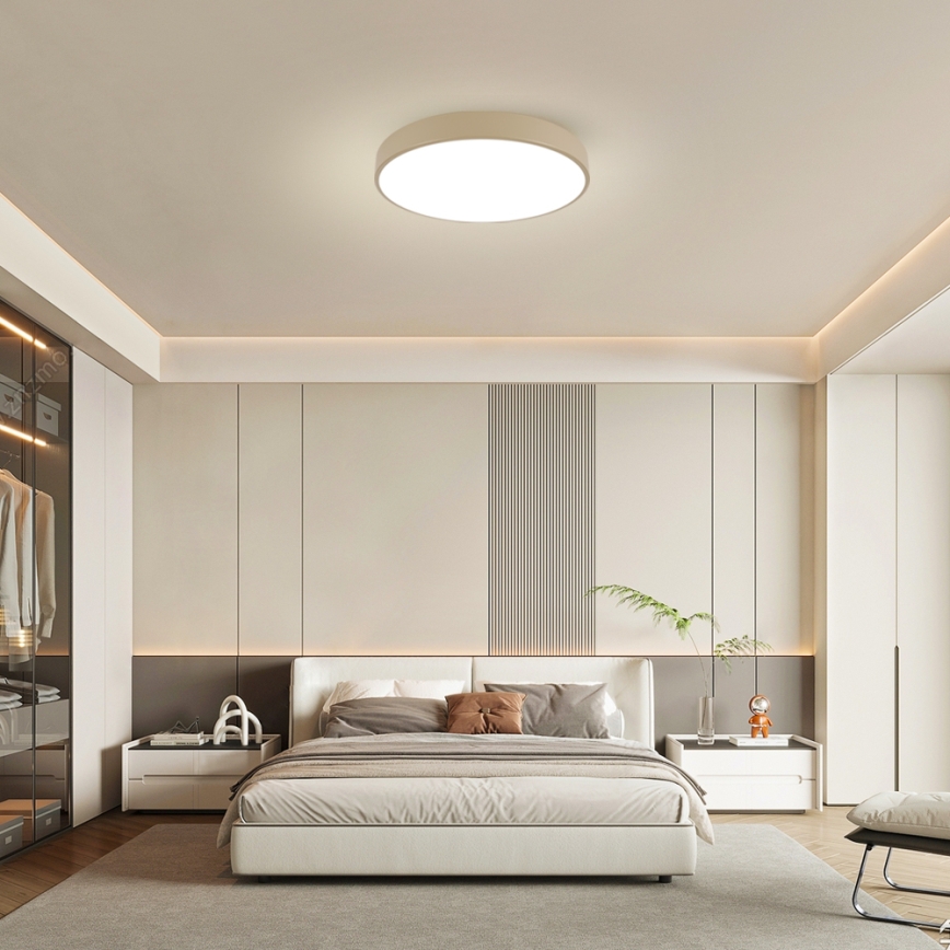 Brilagi - Plafoniera dimmerabile a LED POOL LED/60W/230V 3000-6000K diametro 60 cm beige + telecomando