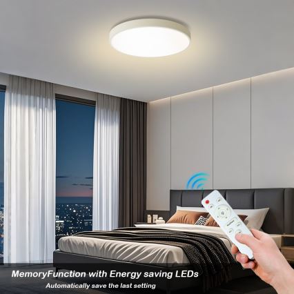 Brilagi - Plafoniera LED dimmerabile POOL LED/60W/230V 3000-6000K Ø 60 cm bianca + telecomando