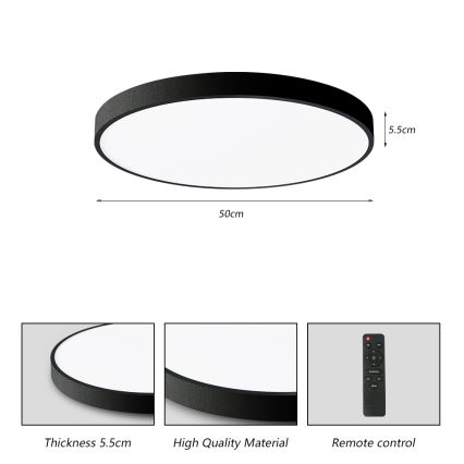 Brilagi - Lampada da soffitto dimmerabile a LED POOL SMART LED/60W/230V 3000-6000K 50 cm con telecomando