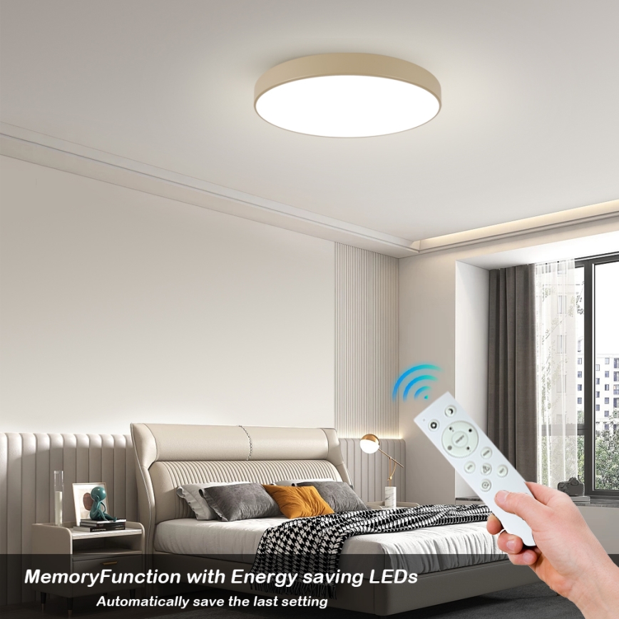 Brilagi - Plafoniera LED dimmerabile POOL SMART LED/100W/230V 3000-6000K 80 cm beige Wi-Fi Tuya + telecomando